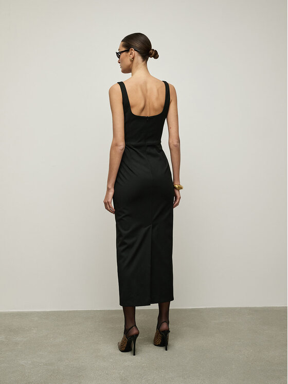 La Mania La Mania Vestito da giorno AMELIE Nero Classic Fit