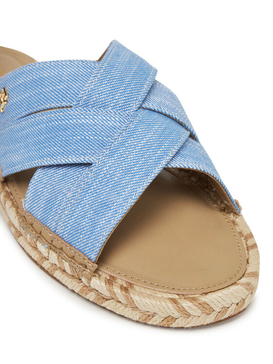 Tommy Hilfiger Tommy Hilfiger Espadrilky Chambray Espadrille Mule FW0FW08501 Modrá