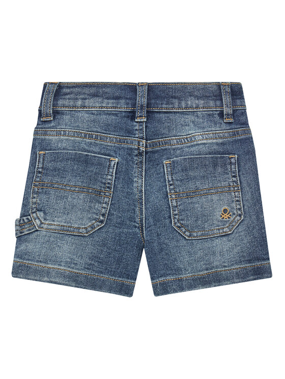 United Colors Of Benetton United Colors Of Benetton Szorty jeansowe 4PORG902I Granatowy Straight Fit