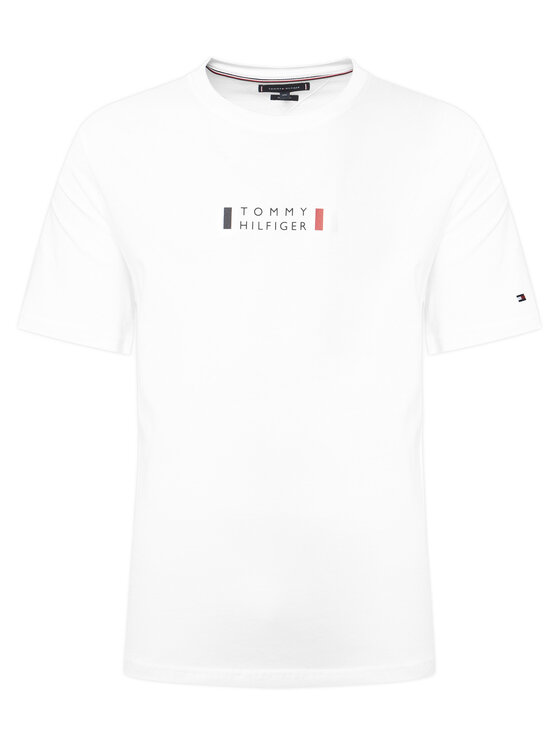 Tommy Hilfiger Tommy Hilfiger T-krekls Brand Love MW0MW41453 Balts Regular Fit