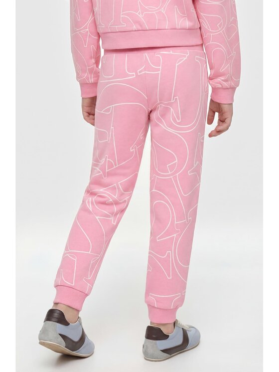 Guess Kids Guess Kids Spodnie materiałowe 183798 Różowy Regular Fit