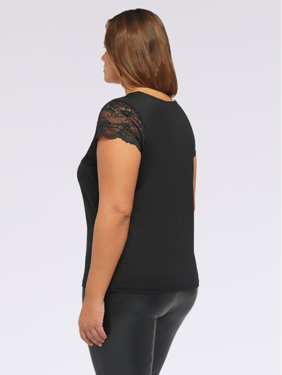 Fiorella Rubino Fiorella Rubino T-Shirt G093L007923N033 Czarny Slim Fit