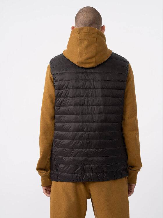 4F 4F Prsluk 4FAW23TVESM062 Smeđa Regular Fit