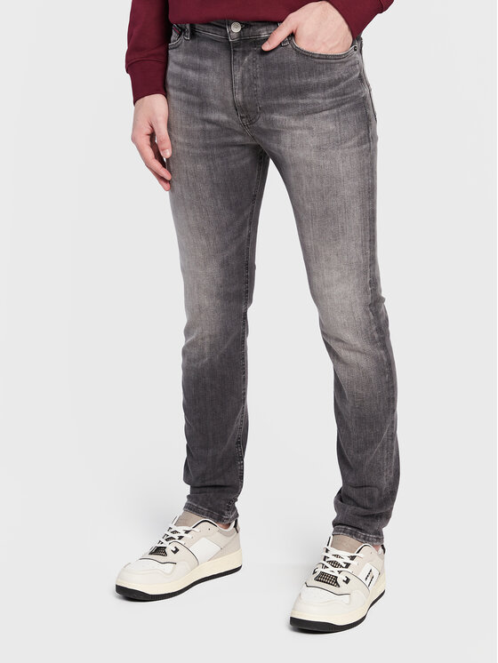 Tommy Jeans Džinsi Simon DM0DM15598 Pelēks Skinny Fit