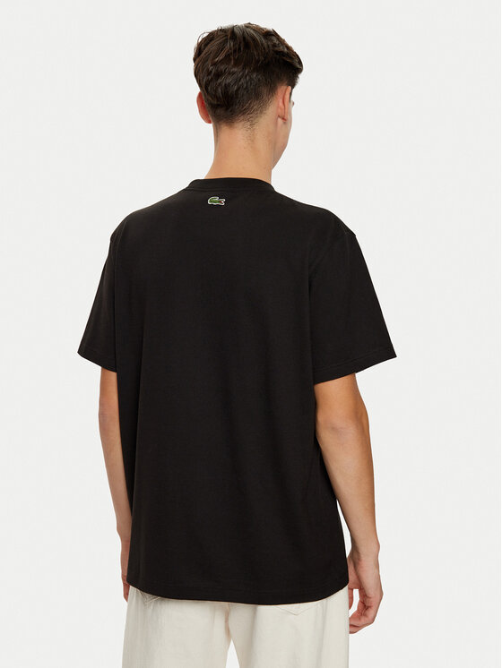 Lacoste Lacoste Marškinėliai TH4149 Juoda Regular Fit