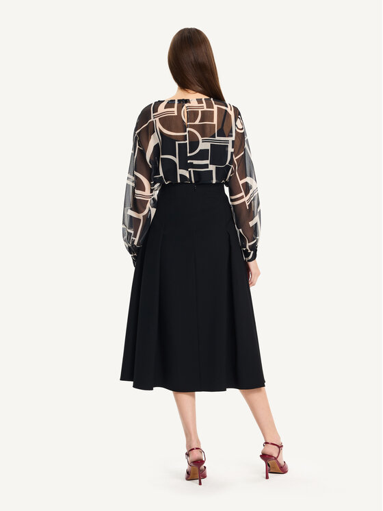 KMX KMX Bluzka 503900007 Czarny Straight Fit