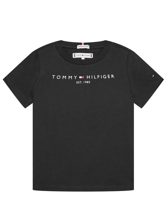 Tommy Hilfiger T-krekls Essential KS0KS00210 Melns Regular Fit