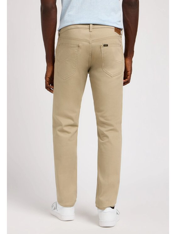 Lee Lee Pantaloni di tessuto DAREN ZIP FLY Beige Straight Fit