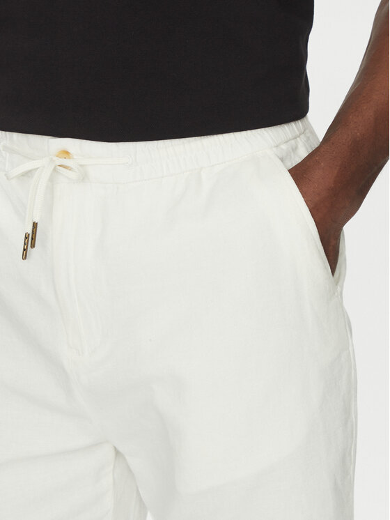 Scotch & Soda Scotch & Soda Šortky z materiálu 180322 Écru Regular Fit