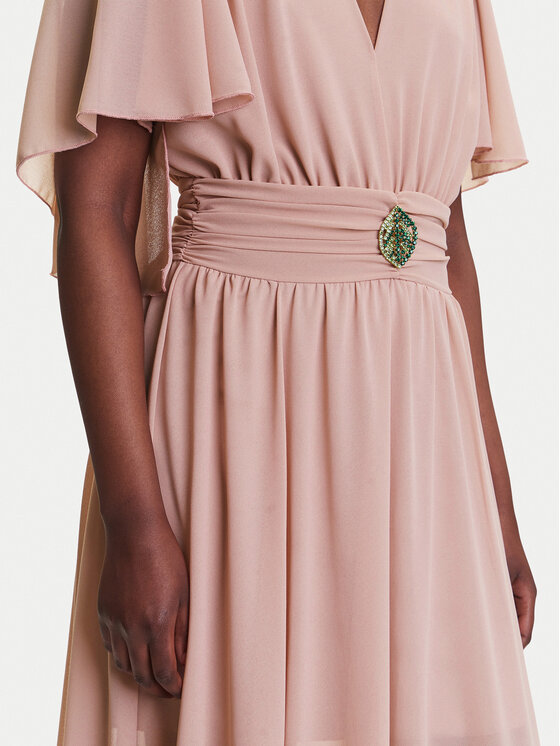 Fracomina Fracomina Abendkleid FQ25SD3011W41201 Rosa Regular Fit