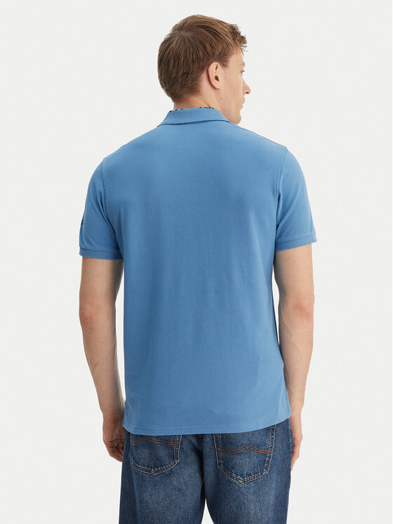 Napapijri Napapijri Tricou polo E-Amundsen NP0A4IN9 Albastru Regular Fit