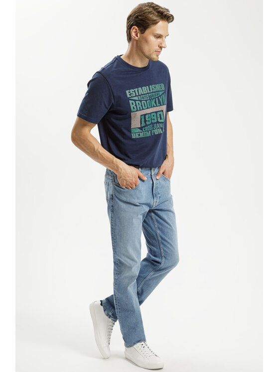 Cross Jeans Cross Jeans Jeansy E 169-123 Niebieski Slim Leg