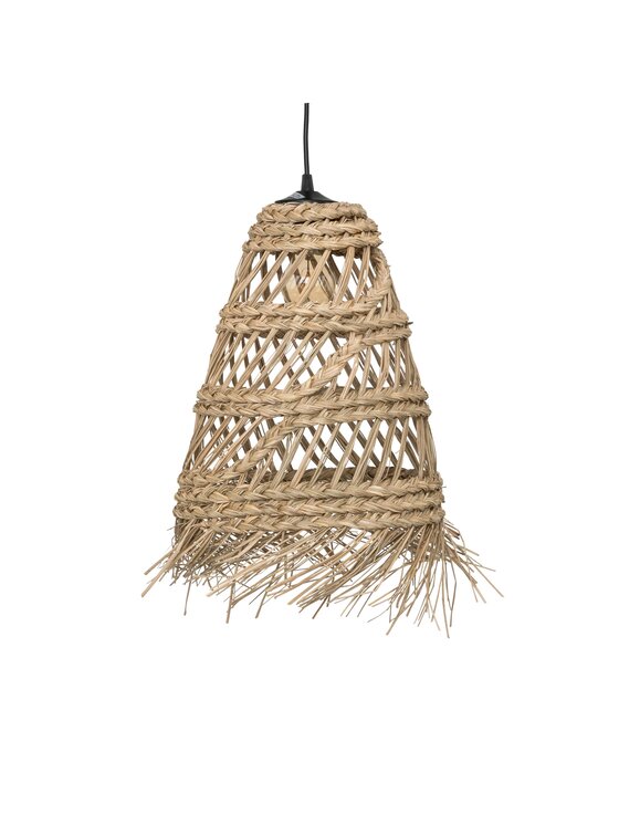MIAhome MIAhome Lampa wisząca pleciona ze słomy LAHYS, Ø 28 cm Beżowy
