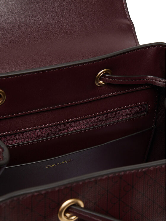 Calvin Klein Calvin Klein Hátizsák Emblem Aop Flap Backpack LV04F3271G Bordó