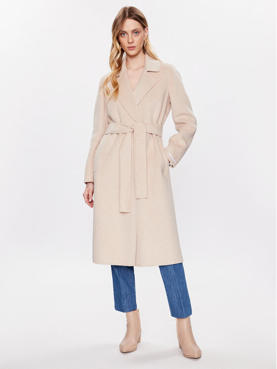 Marella Marella Villane mantel Quirino 2330110331 Ekrüüvärv Regular Fit