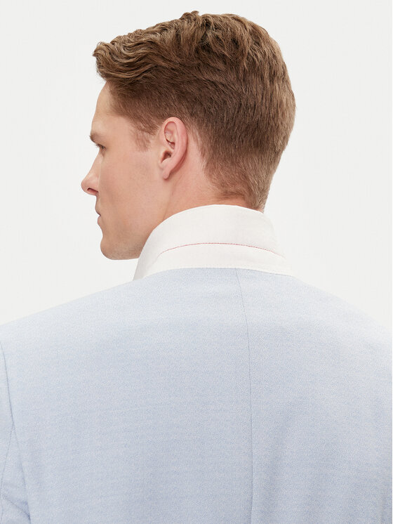HUGO Hugo Marynarka Henry242E1X 50513750 Błękitny Slim Fit