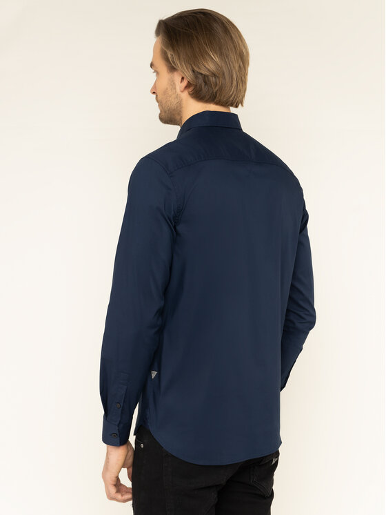 Guess Guess Сорочка M01H25 W7ZK0 синій Regular Fit