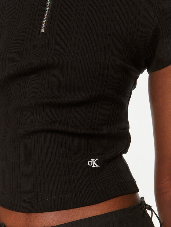 Calvin Klein Jeans Calvin Klein Jeans Blusa Variegated J20J223564 Nero Slim Fit