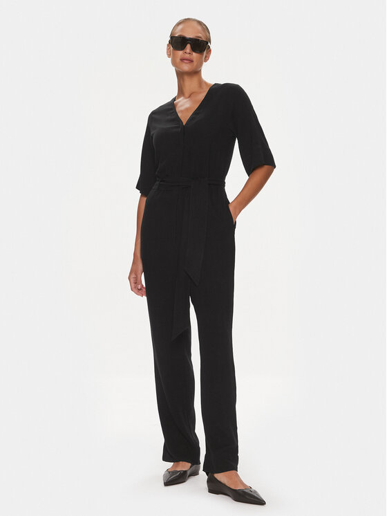 Selected Femme Selected Femme Kombinezon 16089065 Czarny Regular Fit