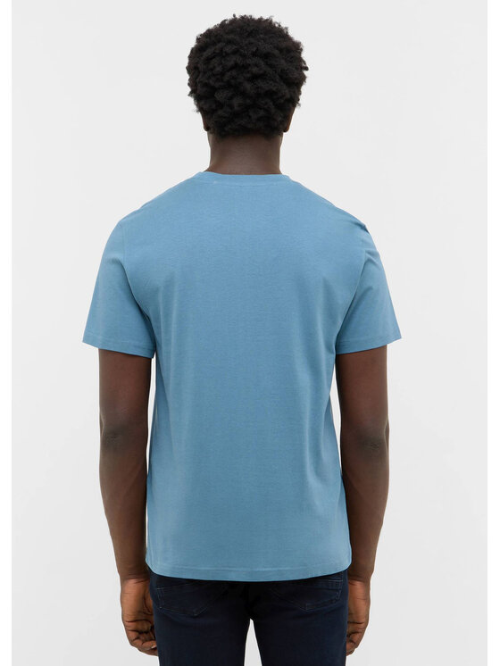 Mustang Mustang T-Shirt Style Austin Niebieski Regular Fit