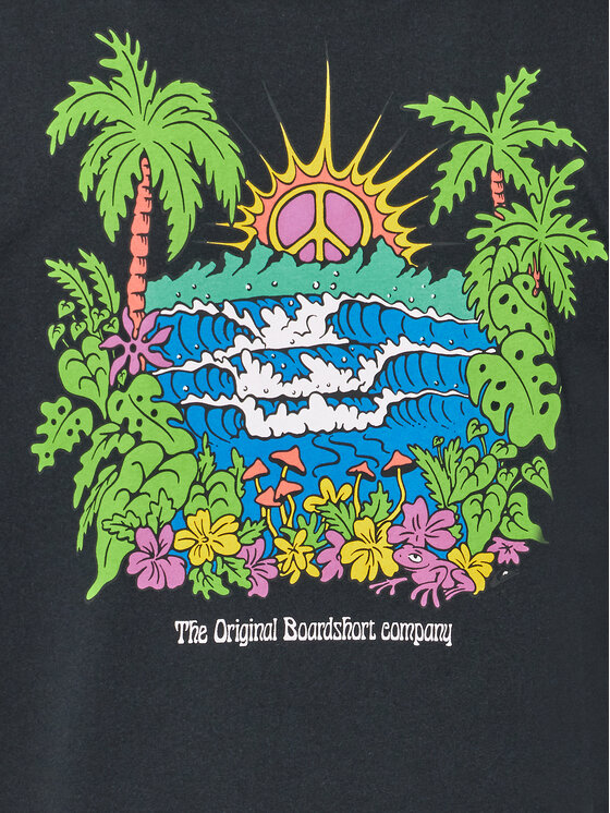 Quiksilver Quiksilver T-Shirt Island Sunrise Moe AQYZT09543 Černá Regular Fit