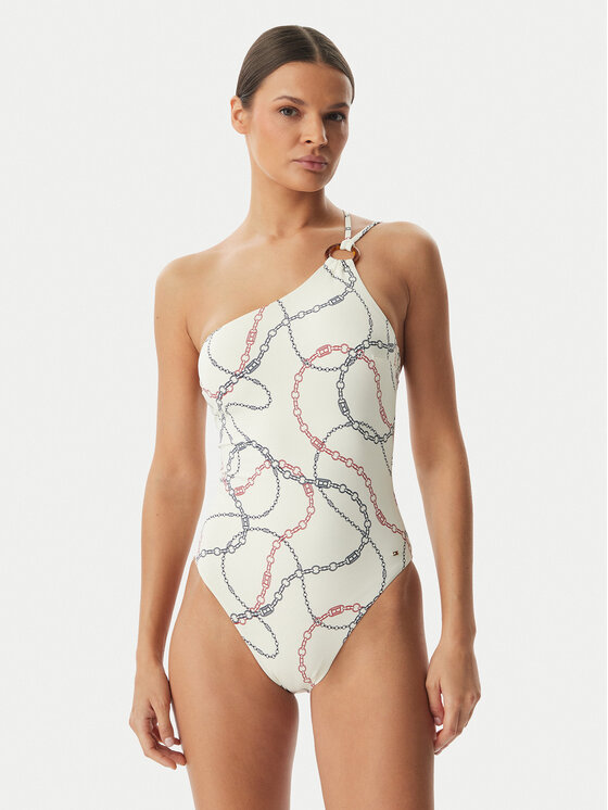 Tommy Hilfiger Costum de baie UW0UW06398 Alb