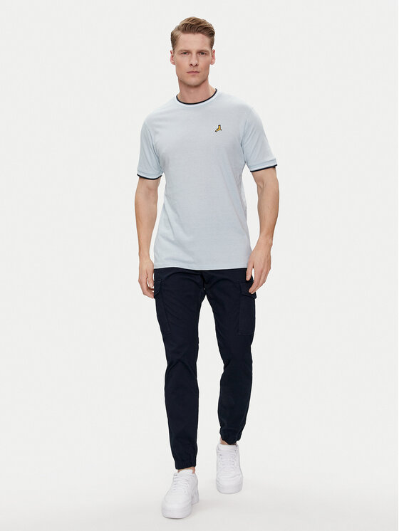 Brave Soul Brave Soul T-shirt MTS-149FEDERERF Celeste Straight Fit