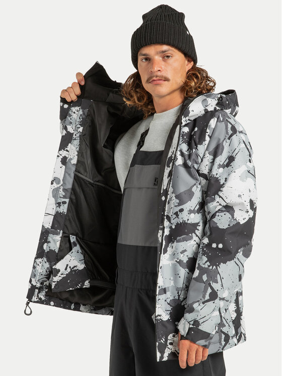 DC Shoes DC Shoes Kurtka narciarska Basic Print ADYTJ03097 Szary Regular Fit