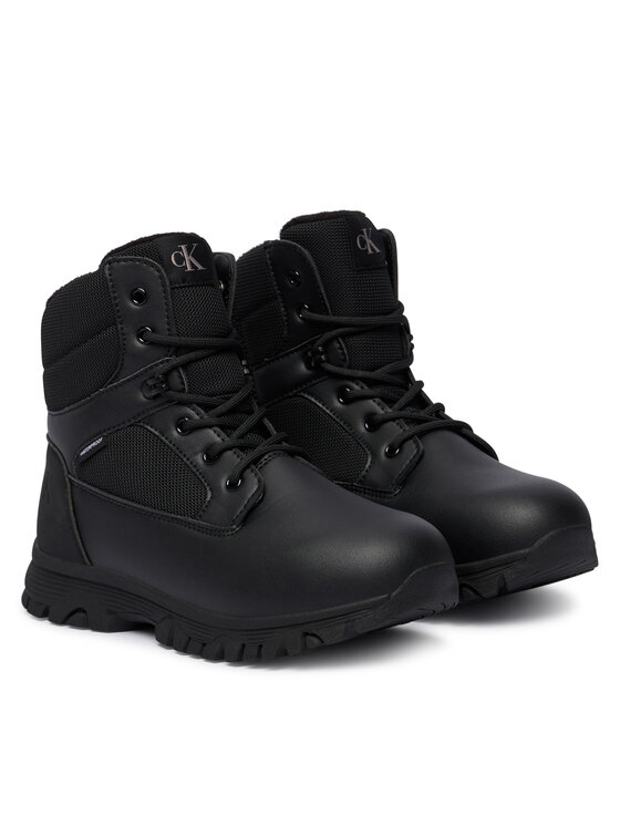 Calvin Klein Calvin Klein Snehule Lace-Up Bootie V3X5-83190-1485 D Čierna