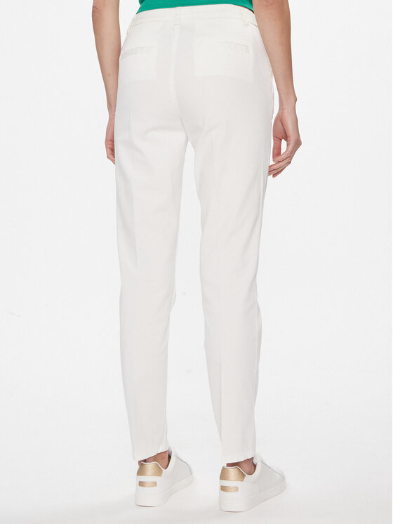 United Colors Of Benetton United Colors Of Benetton Chinosy 4GD7DF061 Biały Regular Fit