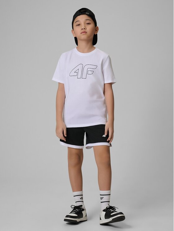 4F 4F T-shirt 4FJRSS26TTSHM3599-10S Bianco Regular Fit