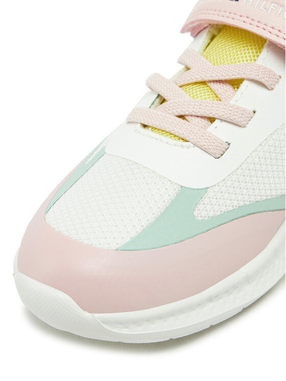 Tommy Hilfiger Tommy Hilfiger Sneakersy Low Cut Lace-Up/Velcro Sneaker T1A9-33755-1697 S Barevná