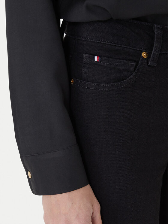 Tommy Hilfiger Tommy Hilfiger Džinsai WW0WW46725 Juoda Slim Fit