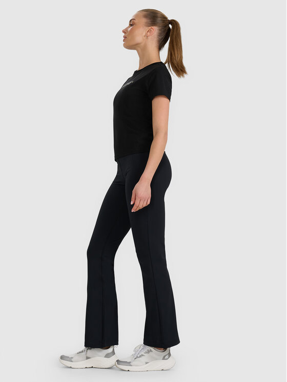 4F 4F Legginsy NATURAL REGENERATION Czarny Slim Fit