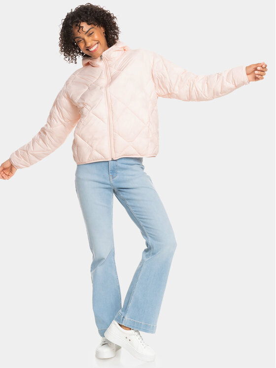 Roxy Roxy Geacă Wind Swept Hood Jckt ERJJK03571 Écru Regular Fit