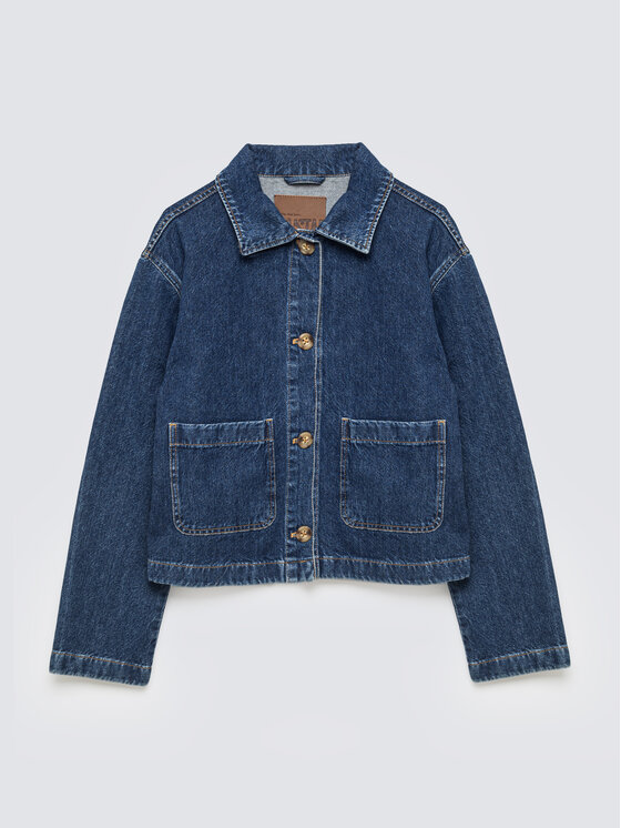 BIG STAR BIG STAR Kurtka jeansowa AUBREY Granatowy Basic Fit