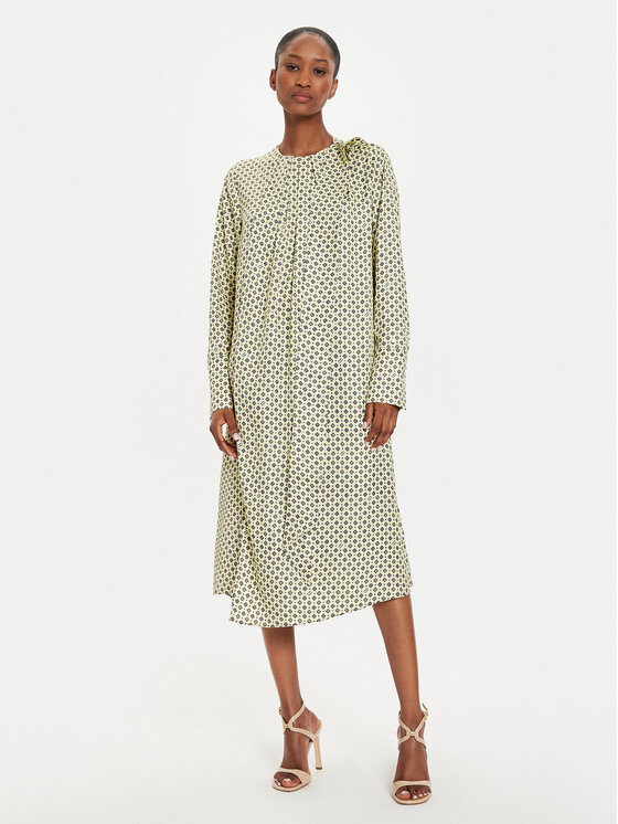 Tommy Hilfiger Tommy Hilfiger Marškinių tipo suknelė WW0WW42318 Geltona Relaxed Fit