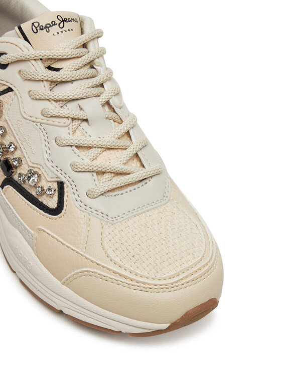 Pepe Jeans Pepe Jeans Sneakersy PLS60029 Écru