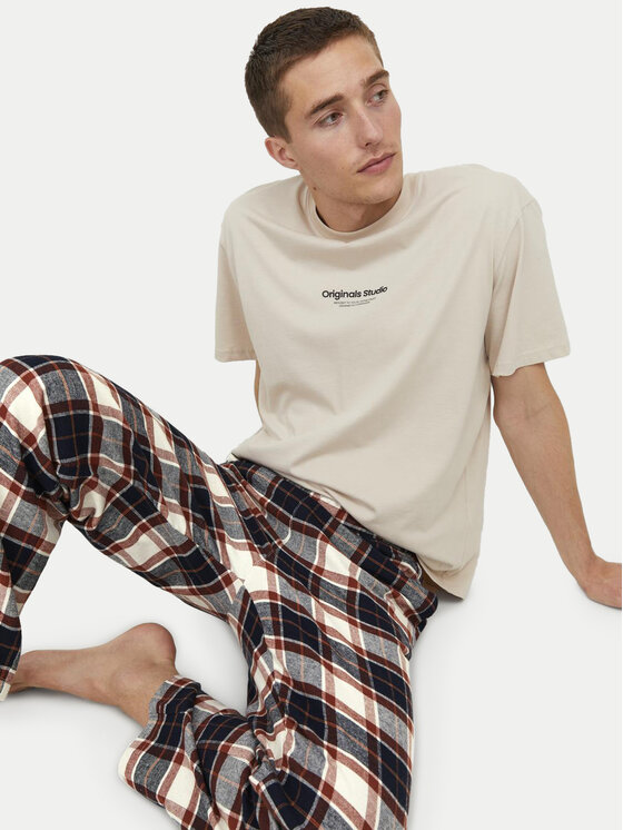 Jack & Jones Jack & Jones Spodnie piżamowe Crimon 12182711 Kolorowy Regular Fit