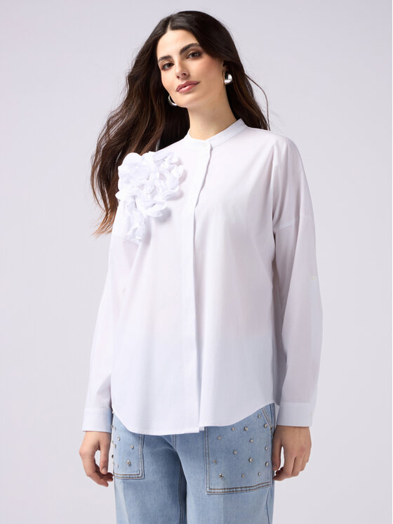 Oltre Oltre Camicia 5183J000731N011 Bianco Over Fit