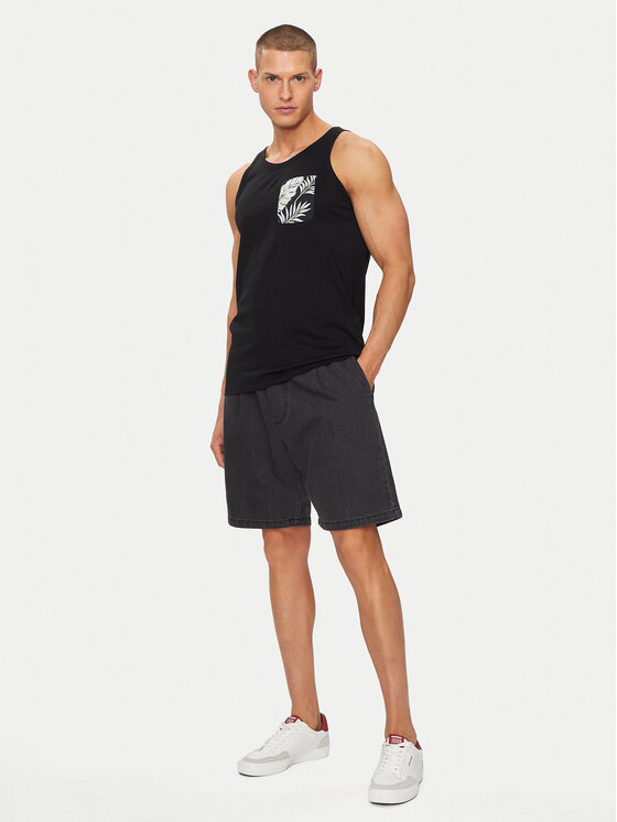 Jack&Jones Jack&Jones Šortky z materiálu Tony 12250090 Černá Loose Fit