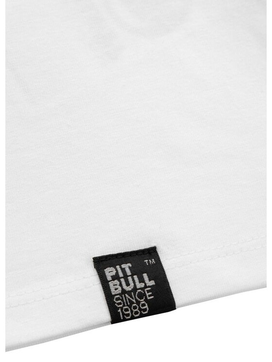 PITBULL PITBULL T-Shirt Koszulka damska Slim Fit Small Logo XL Biały Regular Fit