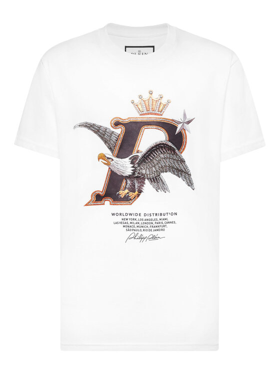 PHILIPP PLEIN PHILIPP PLEIN T-Shirt 26183 Bílá Regular Fit