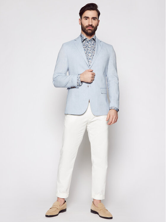 Camicia 100002213 Blu Slim Fit