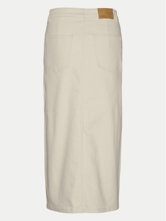 Vero Moda Vero Moda Farmer szoknya Veri 10295731 Bézs Regular Fit