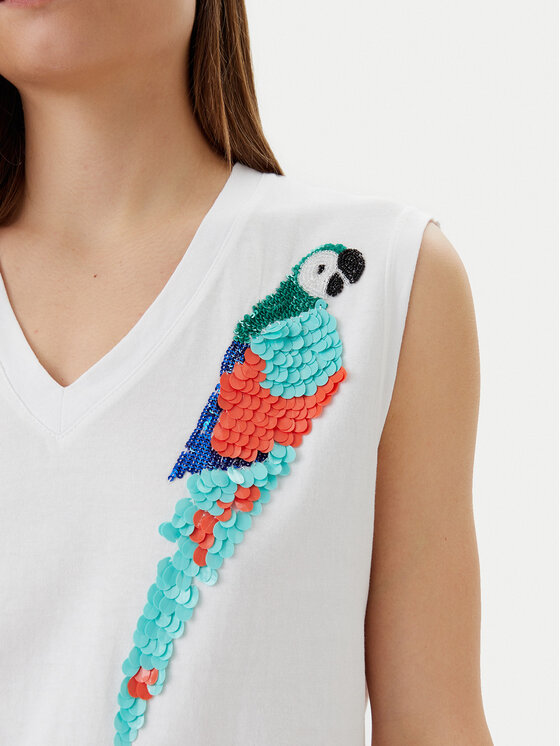 LOLA CASADEMUNT LOLA CASADEMUNT Palaidinė MS2515023 Balta Regular Fit