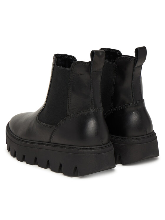 Tamaris Tamaris Kotníková obuv s elastickým prvkem 1-25405-45 Černá
