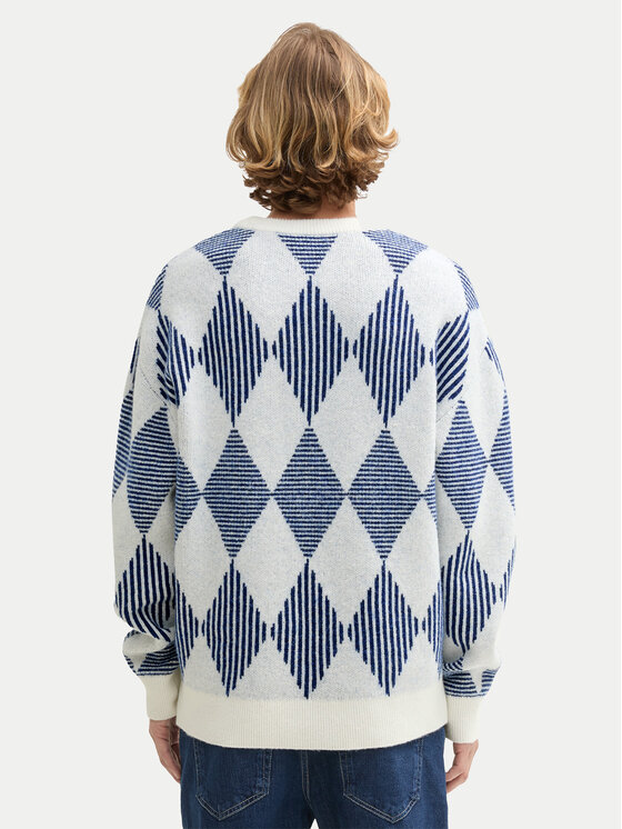 Tom Tailor Denim Tom Tailor Denim Sweater 1043026 Kék Regular Fit