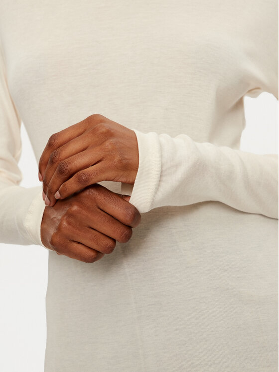 Vila Vila Rollkragenpullover Jolini 14102279 Écru Slim Fit