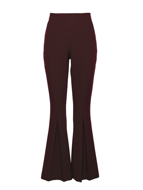 Made of Emotion Made of Emotion Spodnie materiałowe M874 Brązowy Wide Leg